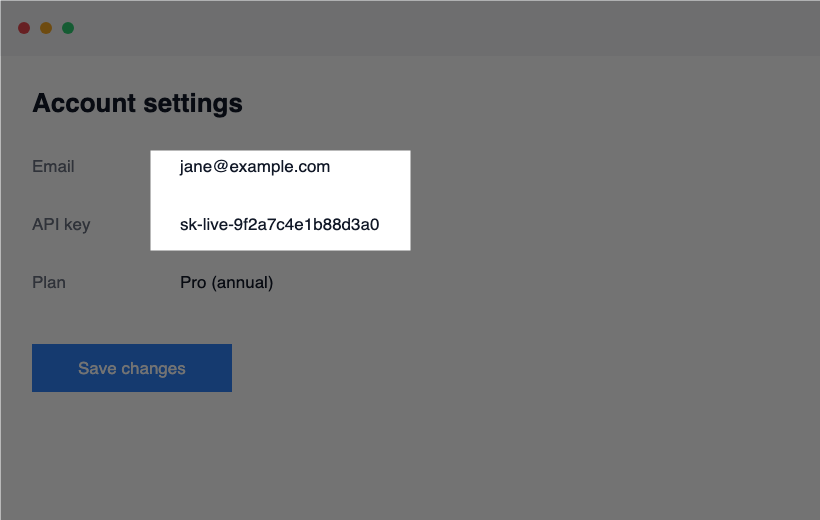 Spotlight dimming everything except one region